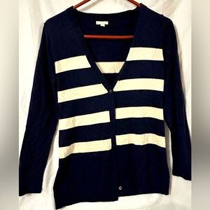 Gap Navy blue button down sweater